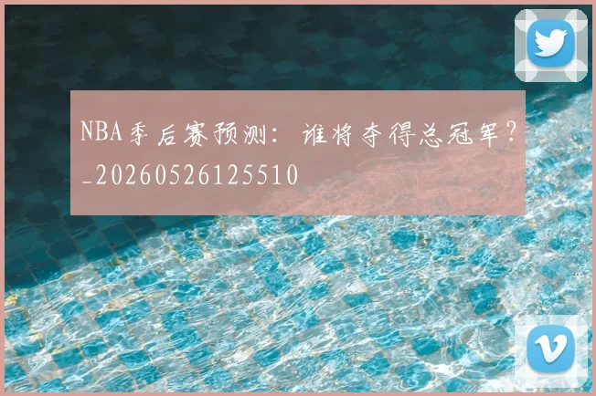NBA季后赛预测：谁将夺得总冠军？_20260526125510